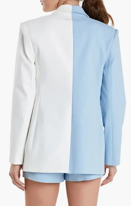 015761FO color block blazer-litblyu/dust