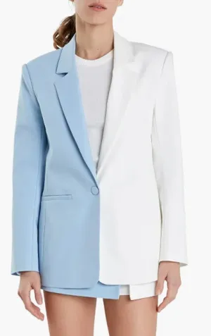 015761FO color block blazer-litblyu/dust