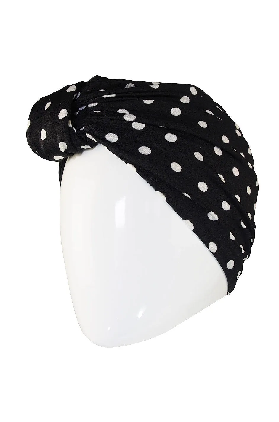 1980s Amazing Norma Kamali Dot Skirt & Turban
