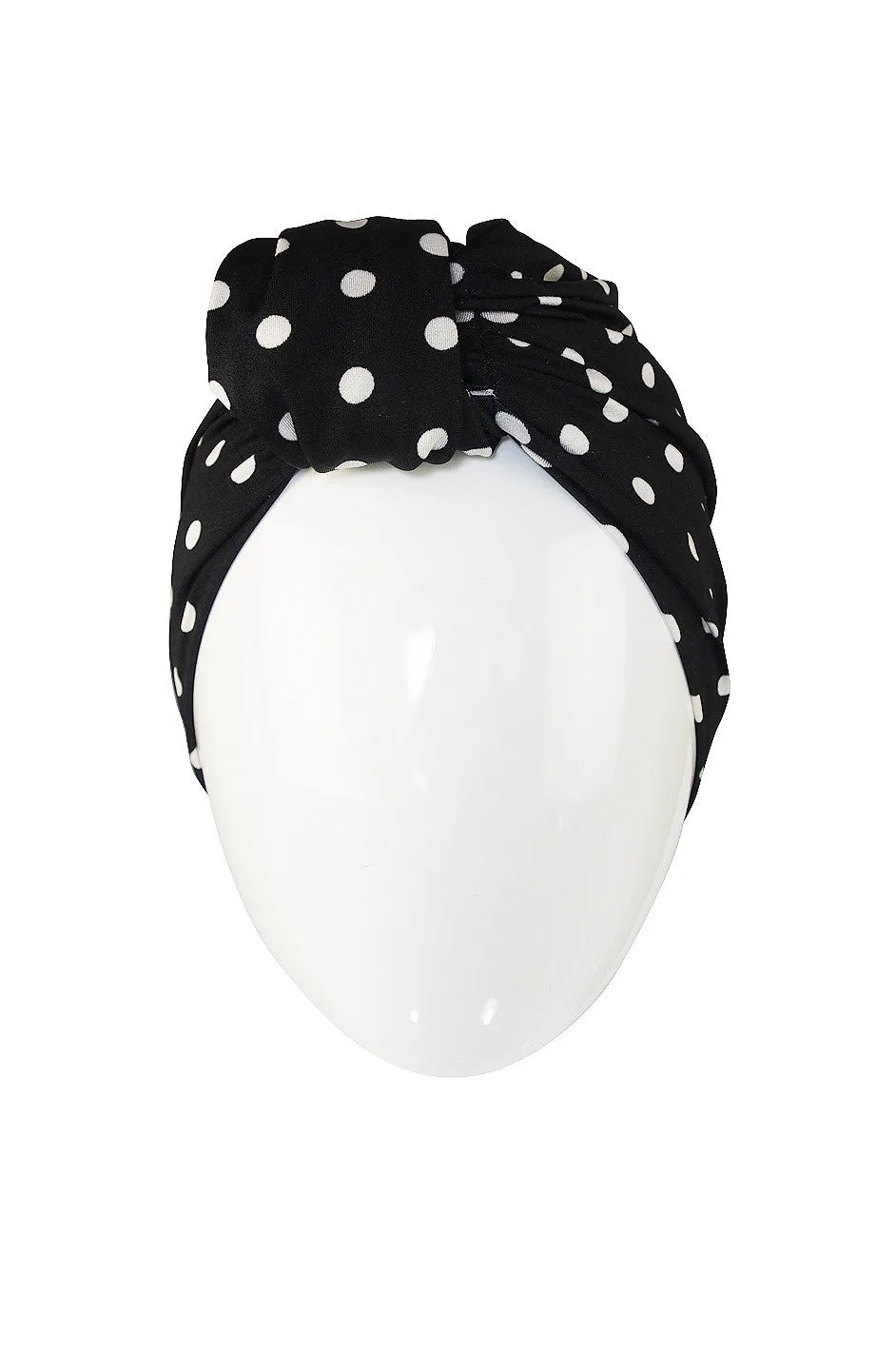 1980s Amazing Norma Kamali Dot Skirt & Turban