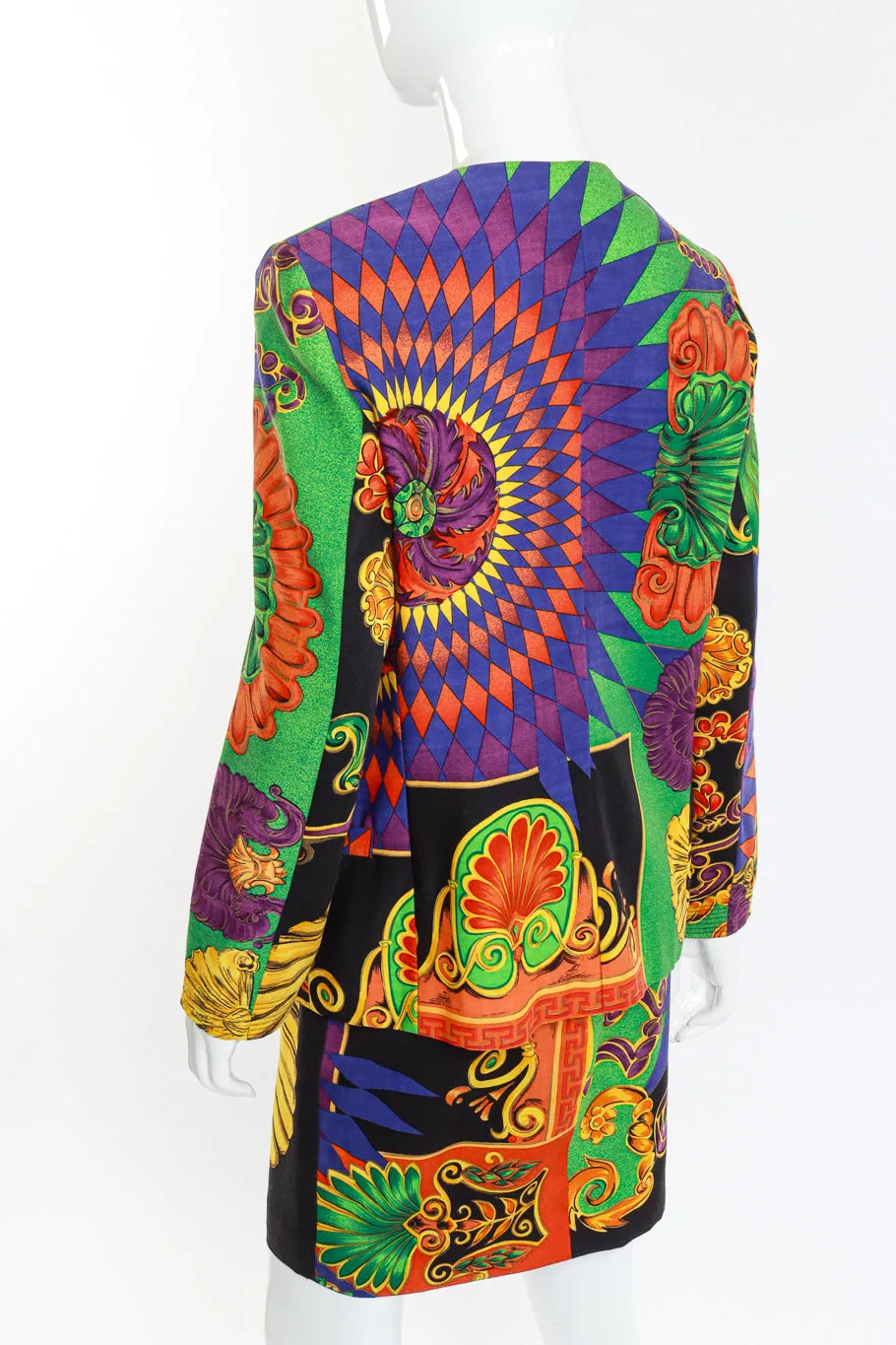1991 Baroque Shell Skirt Suit
