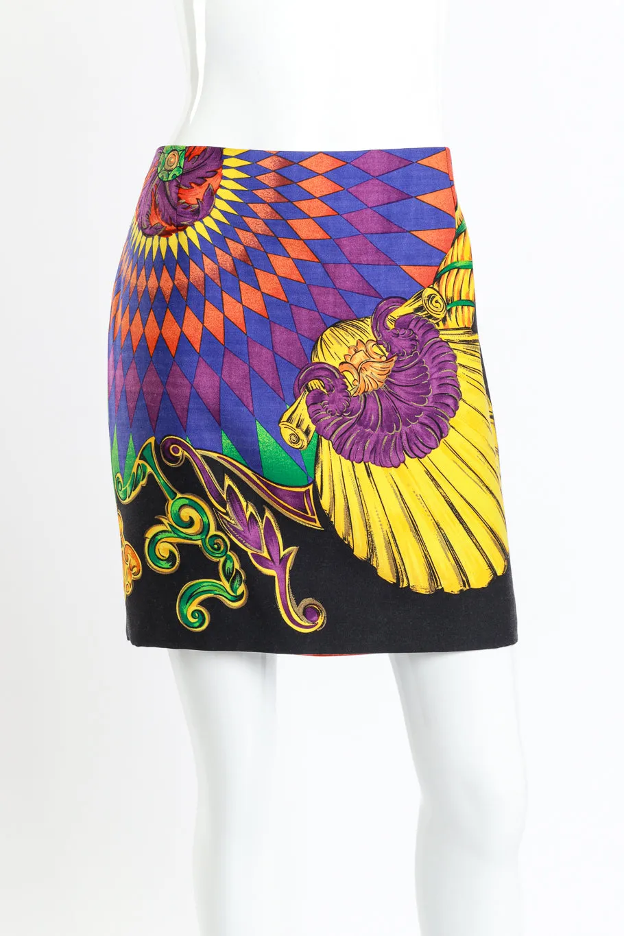 1991 Baroque Shell Skirt Suit