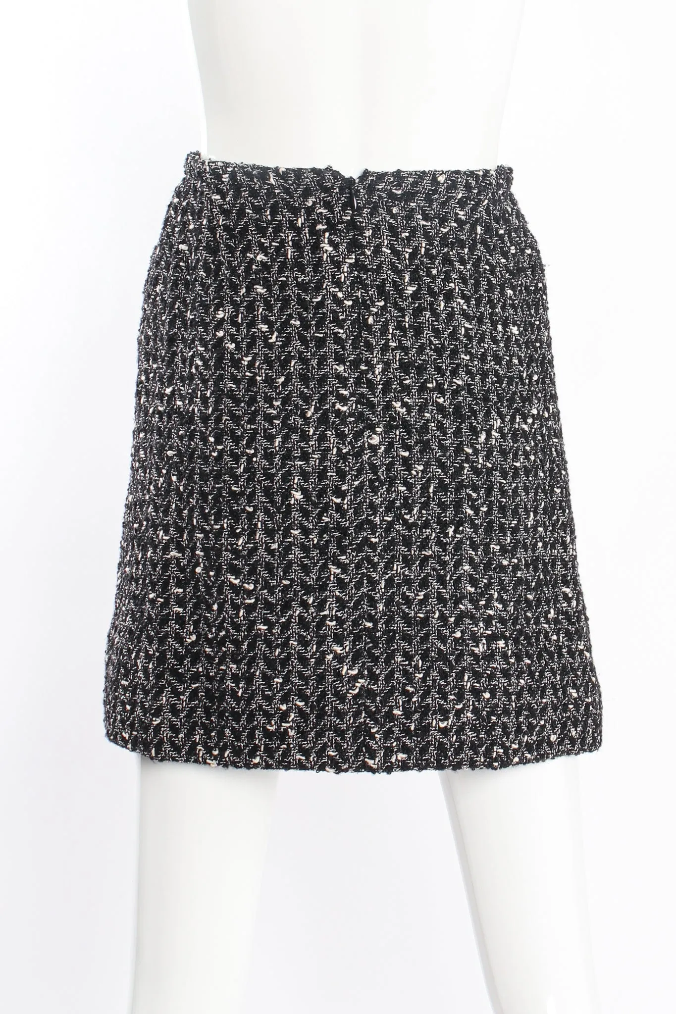 1997 A/W Chevron Tweed Jacket & Skirt Set