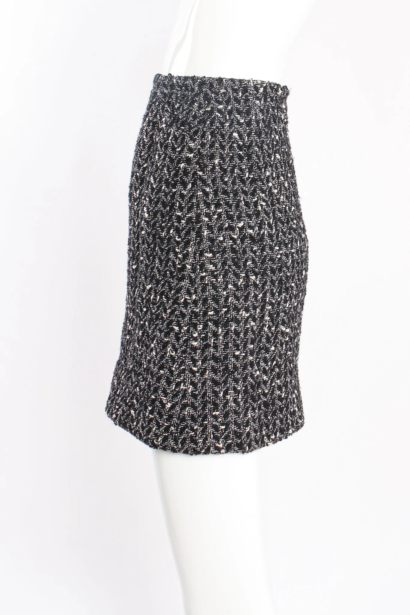 1997 A/W Chevron Tweed Jacket & Skirt Set