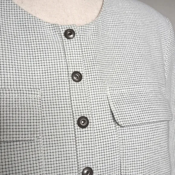 2 in 1 Cropped Blazer Jacket Womens 6 #205 Peplum Convertible Business Casual