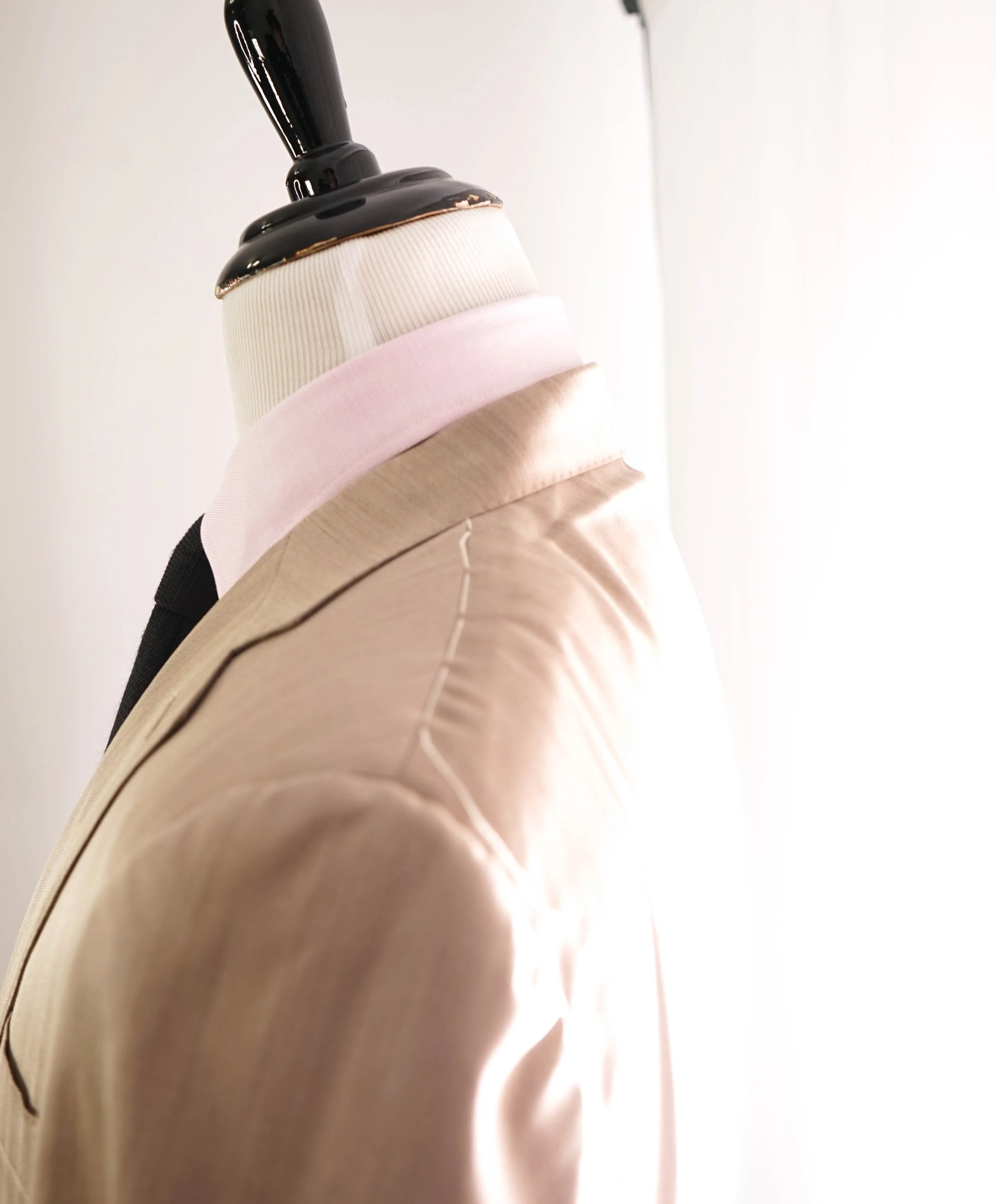 $2,295 CANALI - "EXCLUSIVE Super 150's" Beige Wool Blazer - 44R