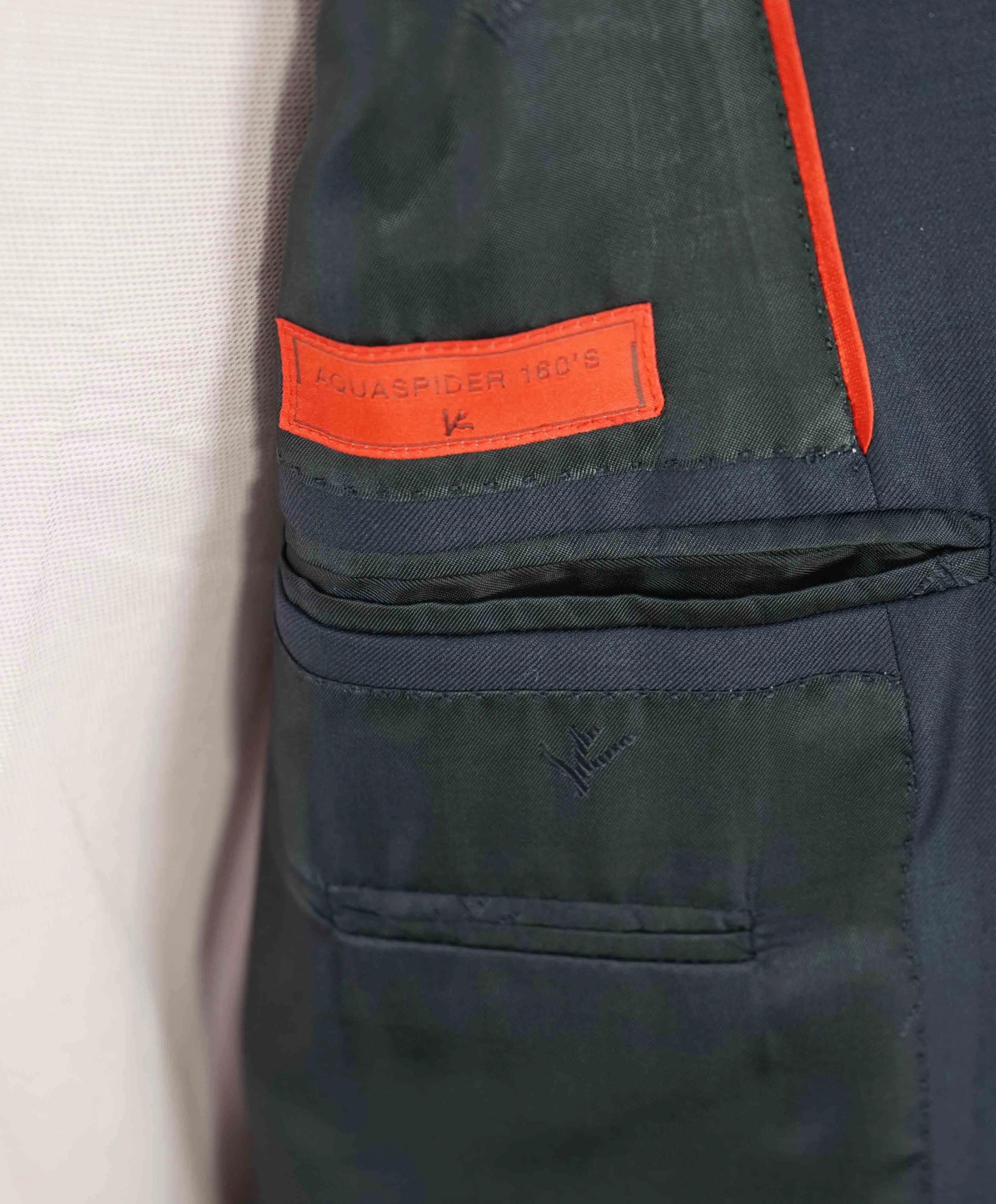 $2,995 ISAIA - "AQUASPIDER" Super 160's Blue NUOVA BASE S Blazer - 42L
