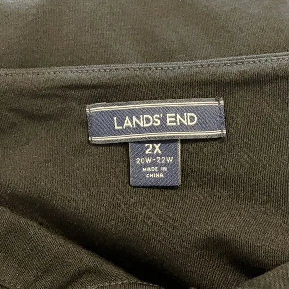 2X Lands End Fit and Flare Dress BB51 5465