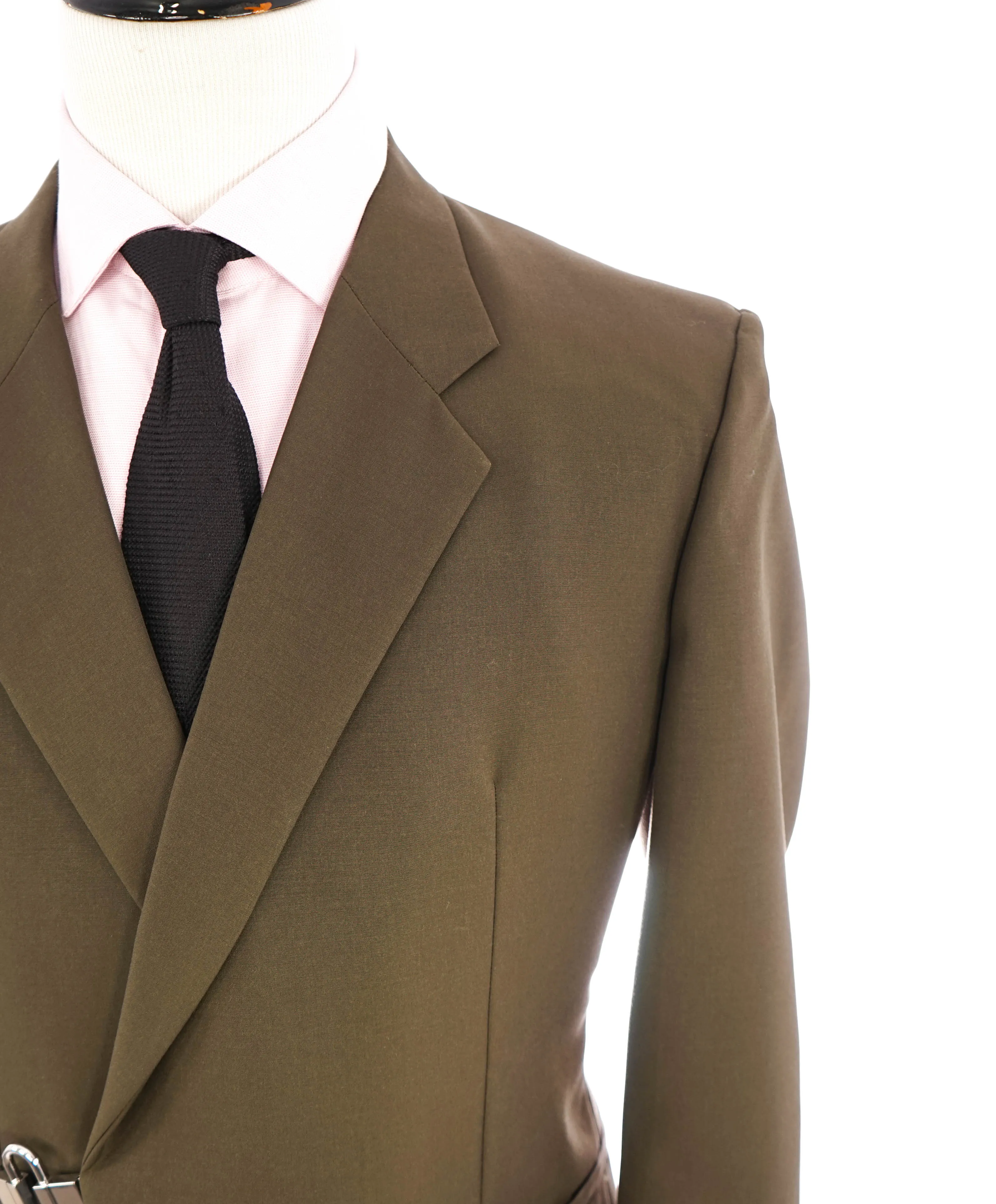 $3,000 GIVENCHY - French LOVE LOCK Padlock Slim-Fit Notch Lapel Jacket - 44R