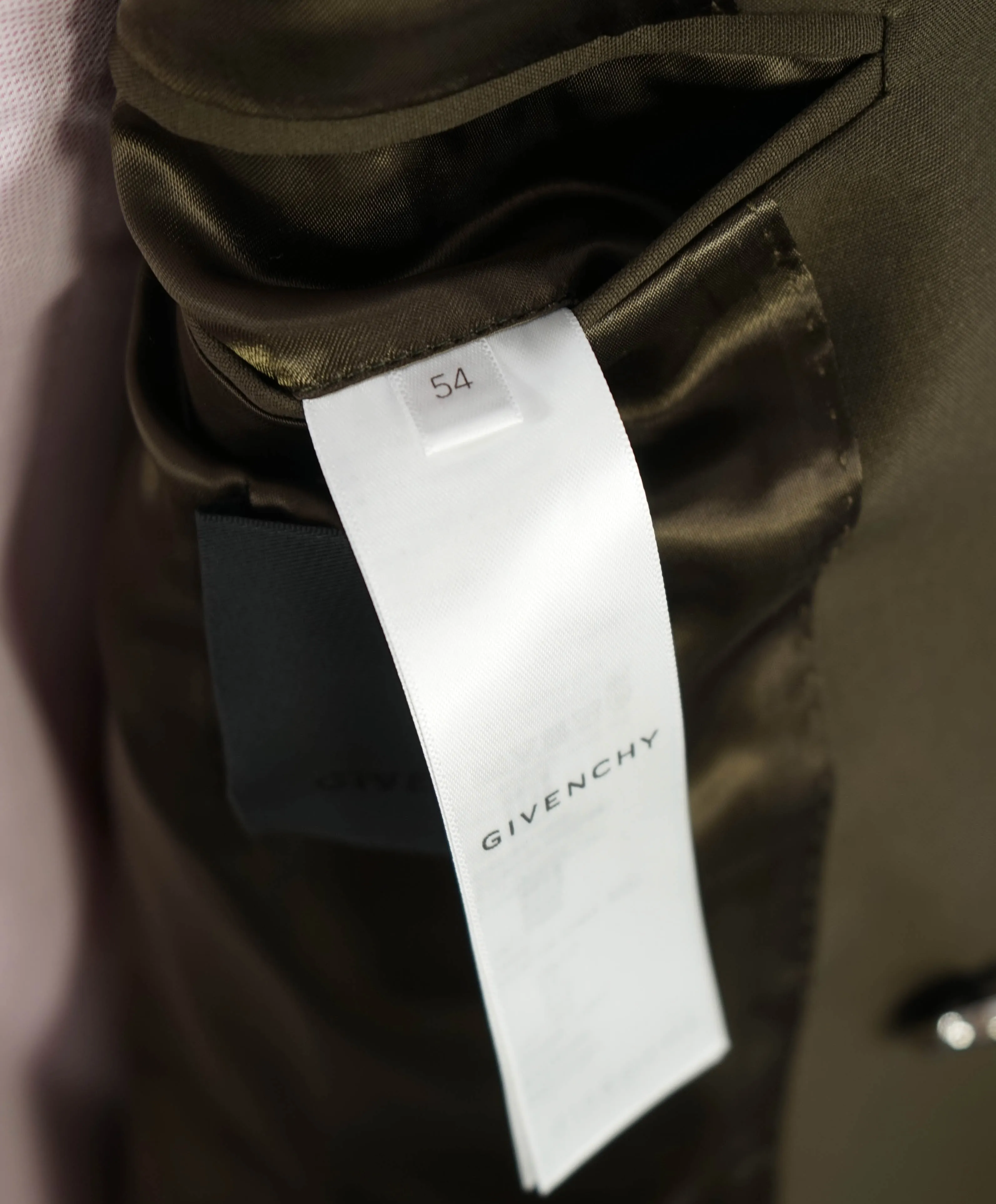 $3,000 GIVENCHY - French LOVE LOCK Padlock Slim-Fit Notch Lapel Jacket - 44R