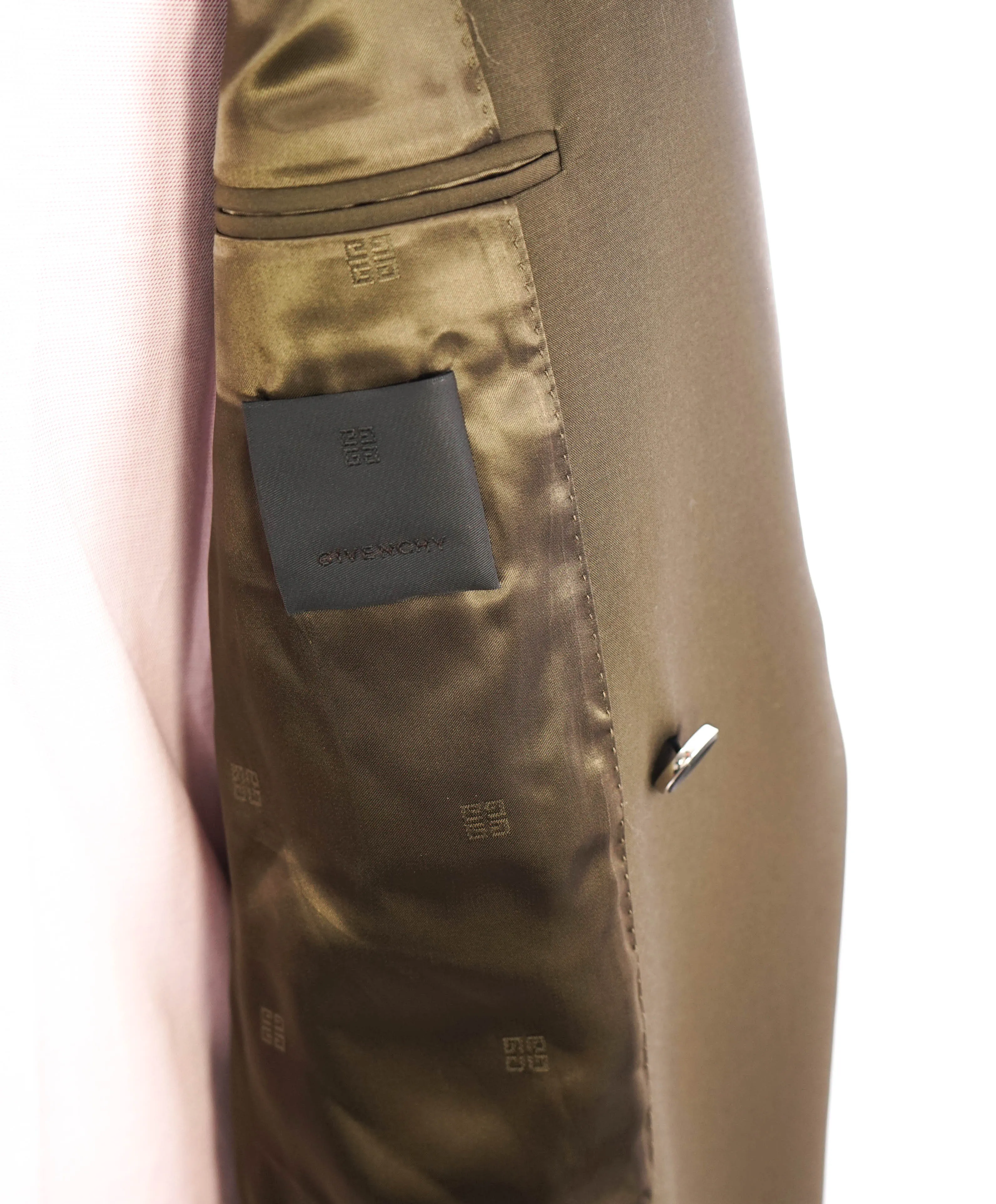 $3,000 GIVENCHY - French LOVE LOCK Padlock Slim-Fit Notch Lapel Jacket - 44R