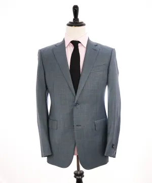 $3,250 ERMENEGILDO ZEGNA -"TROFEO" Pastel Blue Check Blazer - 42R