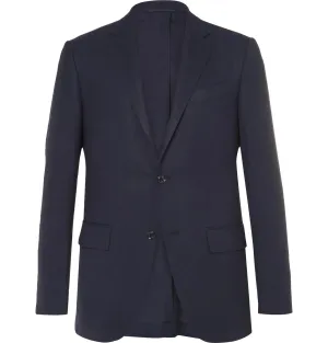 $3,290 ERMENEGILDO ZEGNA-“HIGH PERFORMANCE PACKAWAY” Navy Blazer- 46R