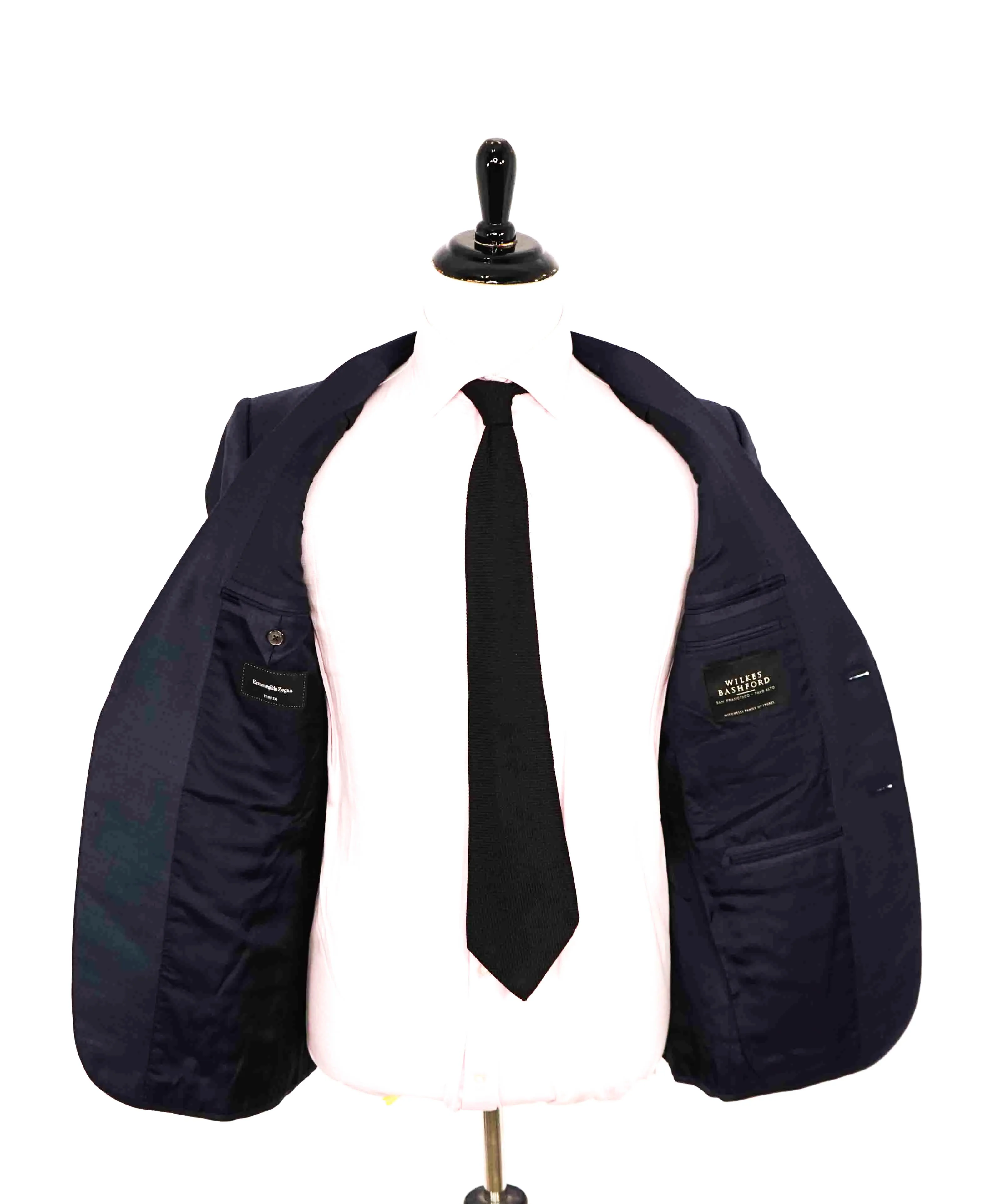 $3,290 ERMENEGILDO ZEGNA- “TORFEO” Steel Blue Soft Blazer- 40R