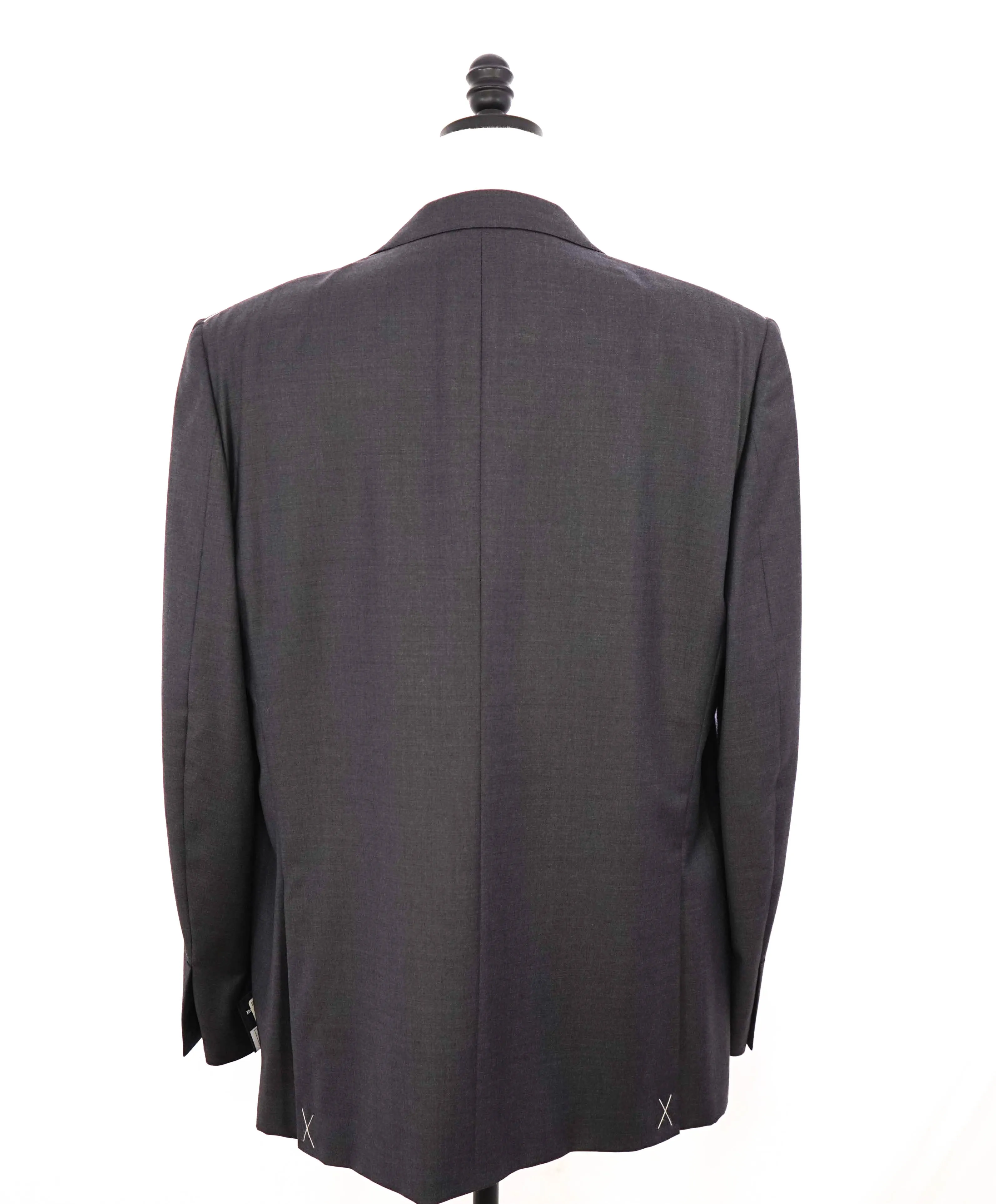 $3,295 ERMENEGILDO ZEGNA -"TROFEO" Solid GRAY Closet Staple Blazer - 48L