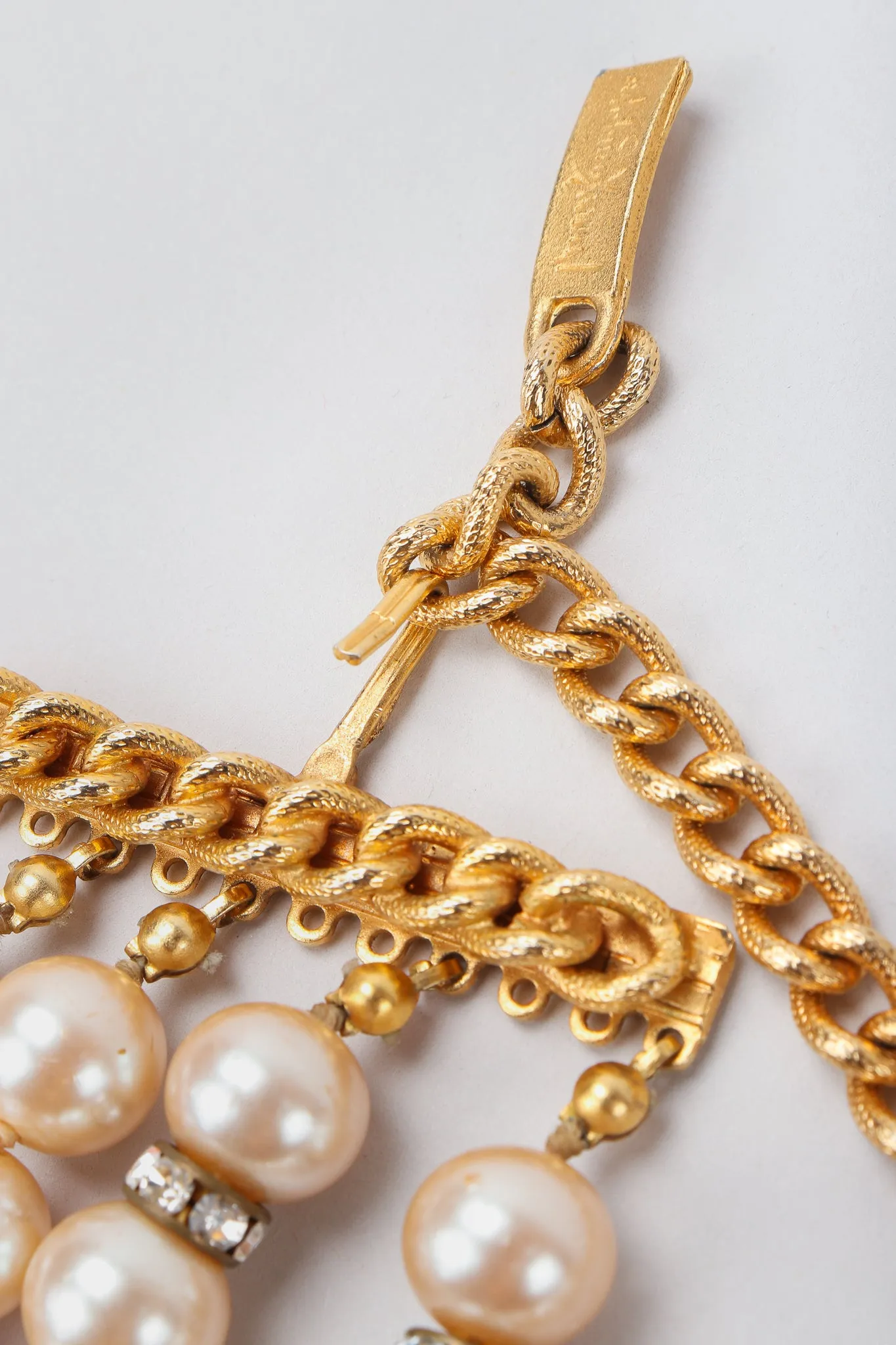 5-Strand Pearl Choker Collar