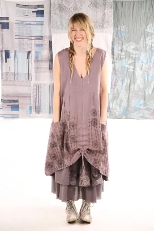 6204-Long Cottage Jumper Plum Haze -P