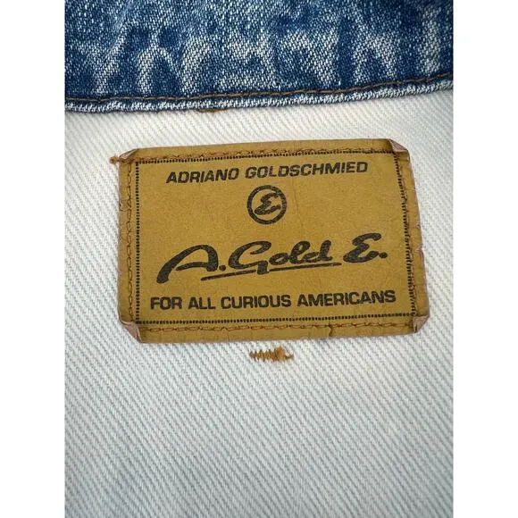 AGOLDE VINTAGE Cropped Jean Jacket Light Wash Women’s Size Medium Made In USA
