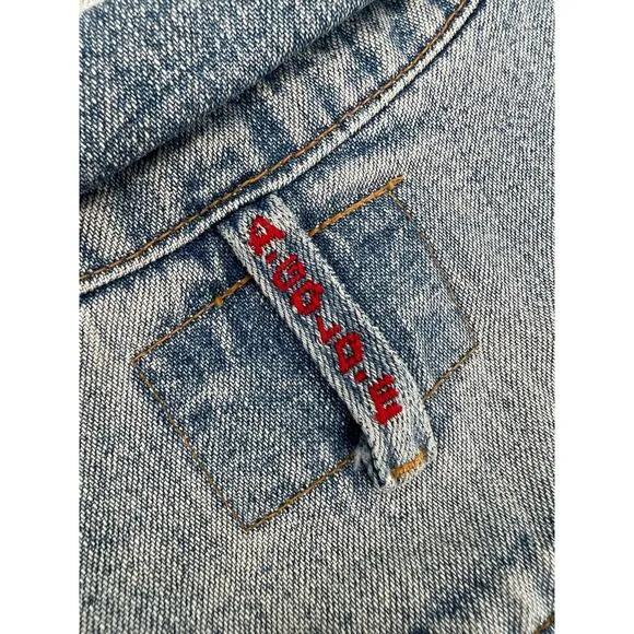AGOLDE VINTAGE Cropped Jean Jacket Light Wash Women’s Size Medium Made In USA