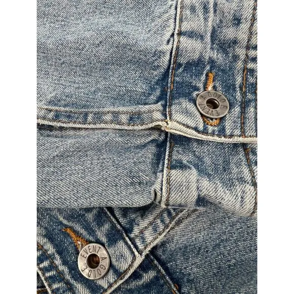 AGOLDE VINTAGE Cropped Jean Jacket Light Wash Women’s Size Medium Made In USA