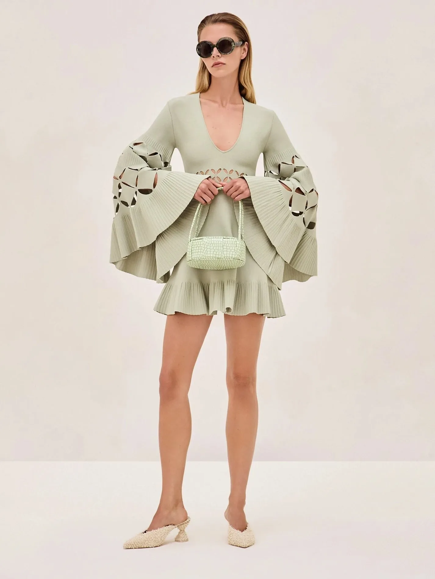 Alexis Linden Mini Dress in Sage