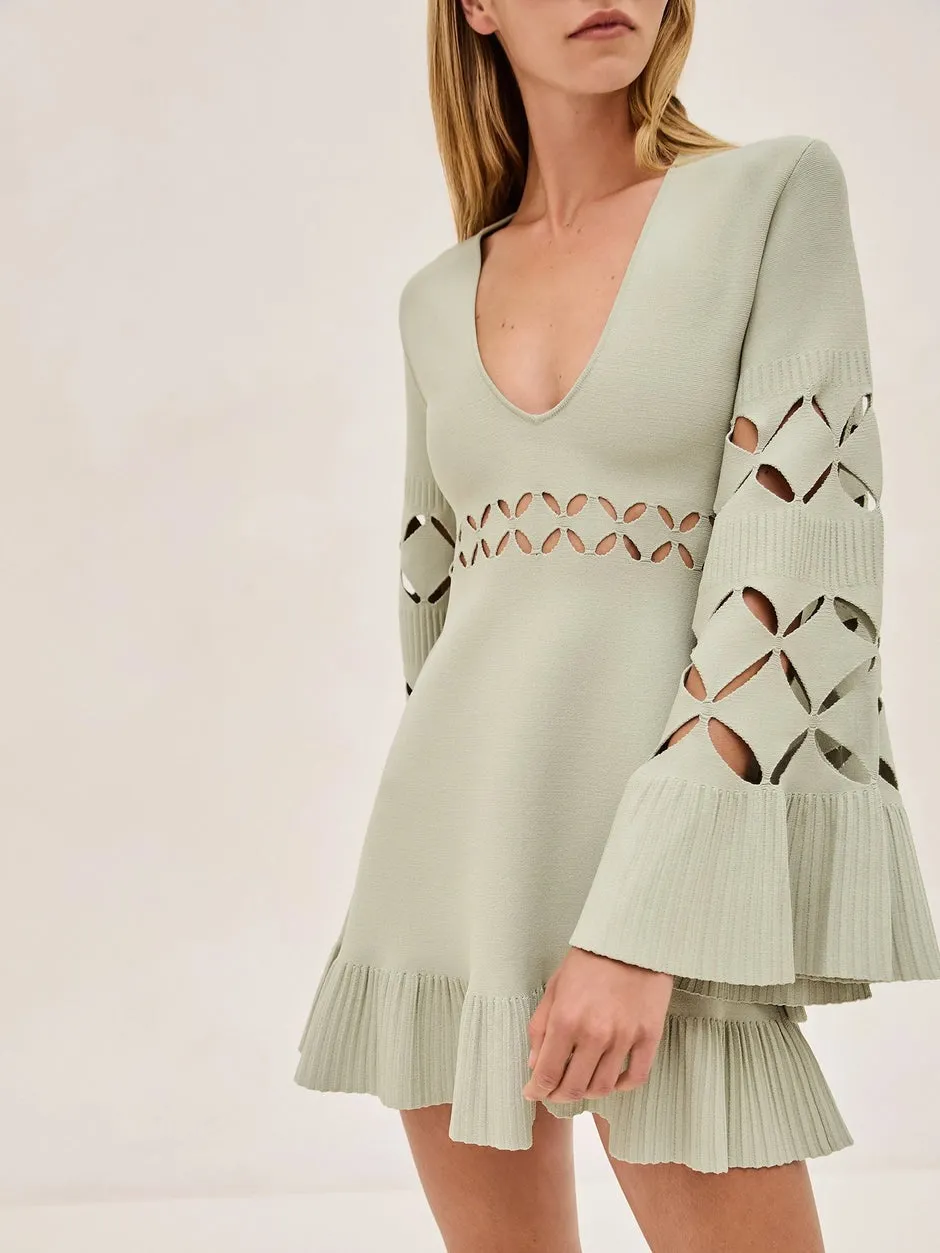 Alexis Linden Mini Dress in Sage
