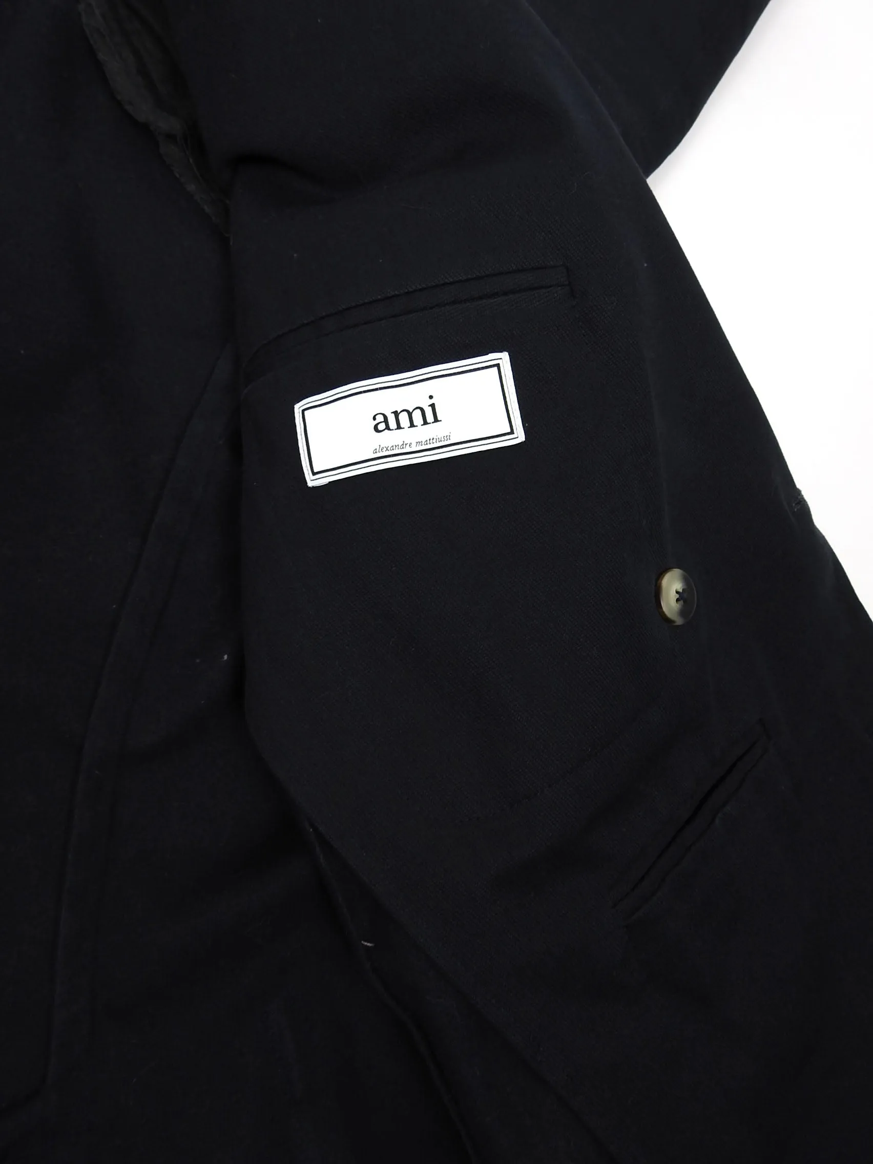 Ami Navy Double Breasted Blazer Size 46