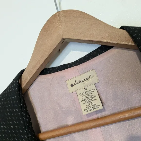 Anthropologie Elevenses BlazerJacket Ruffle Collar Button Front Sz 10 M