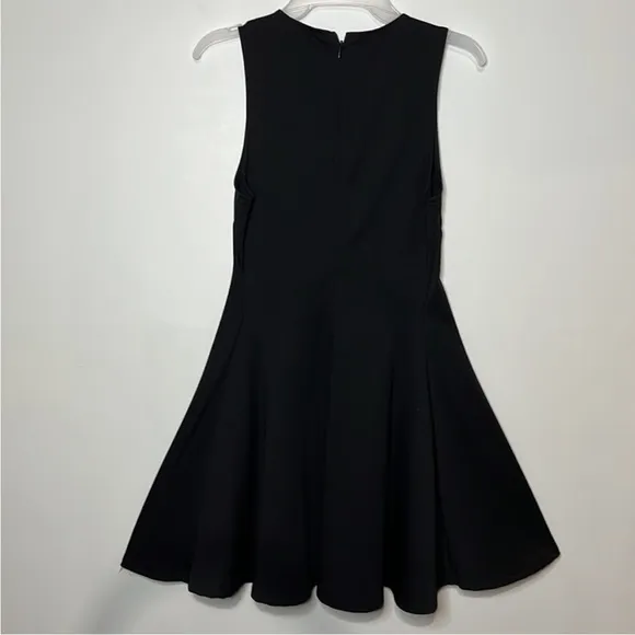 Aqua /Bloomingdale’s Black Jeweled Sleeveless Fit and Flare Dress Size SL