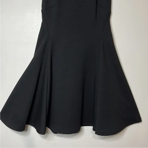 Aqua /Bloomingdale’s Black Jeweled Sleeveless Fit and Flare Dress Size SL