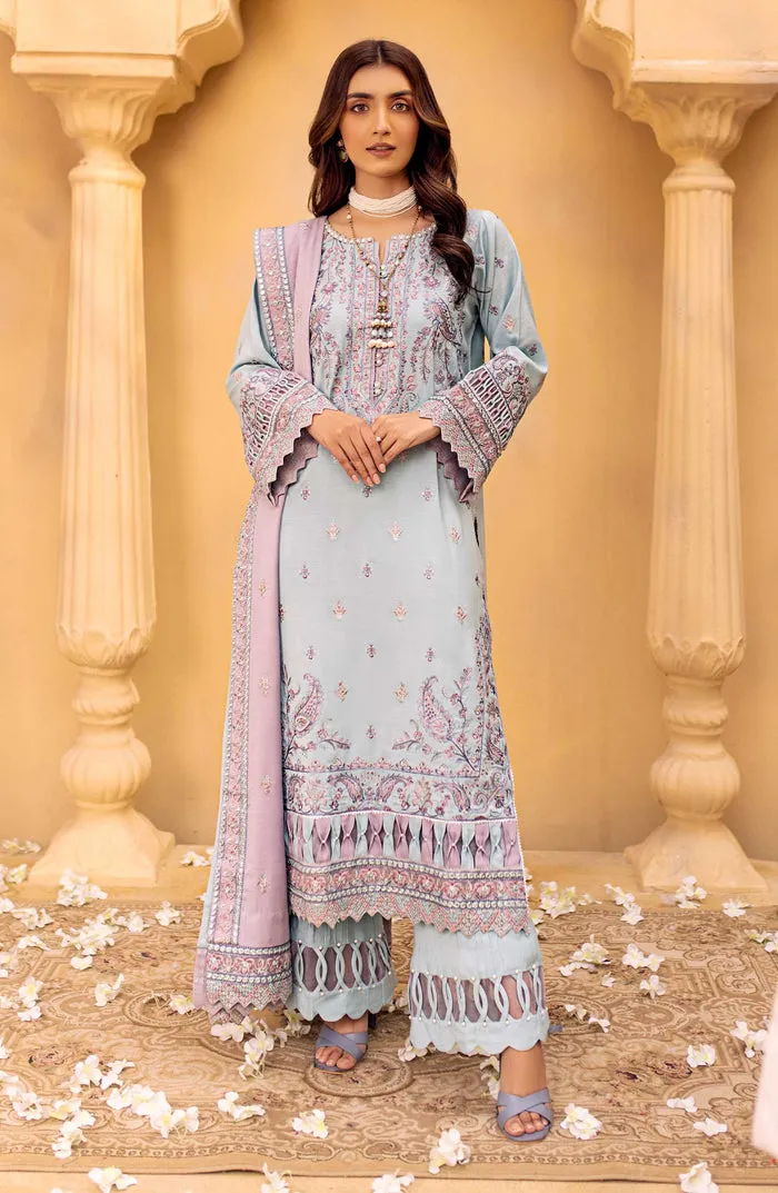 Aqua Blue Embroidered Pakistani Salwar Kameez Dupatta Salwar Suit