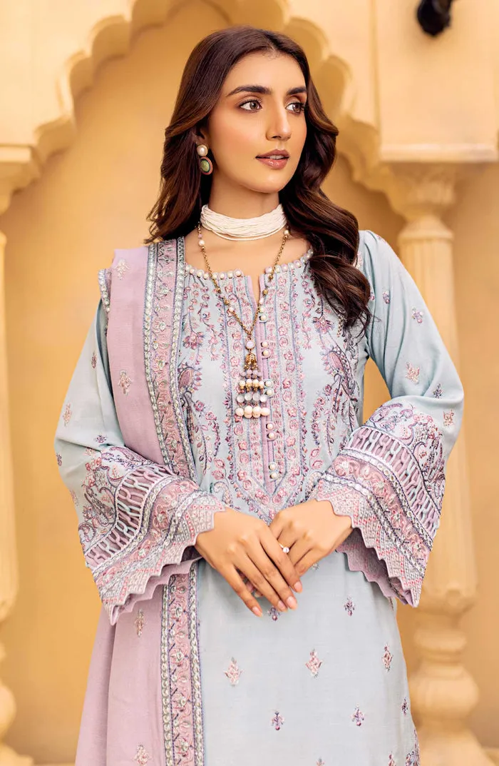 Aqua Blue Embroidered Pakistani Salwar Kameez Dupatta Salwar Suit