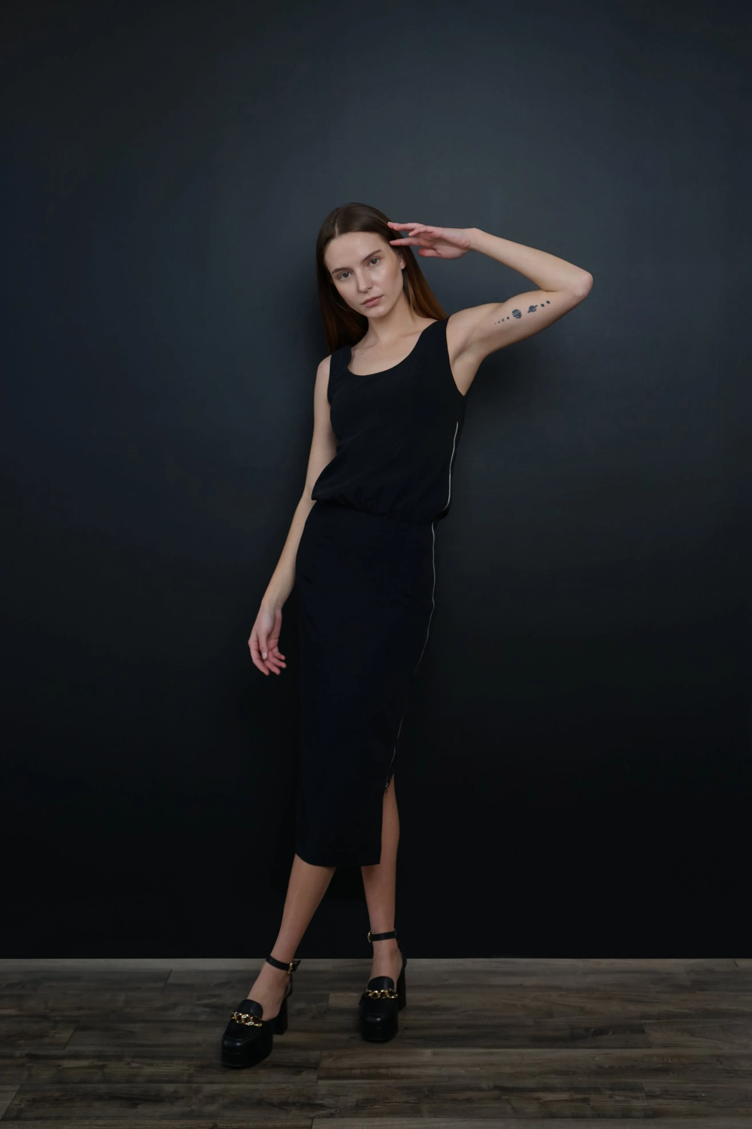 Ashley Black Cocktail Dress