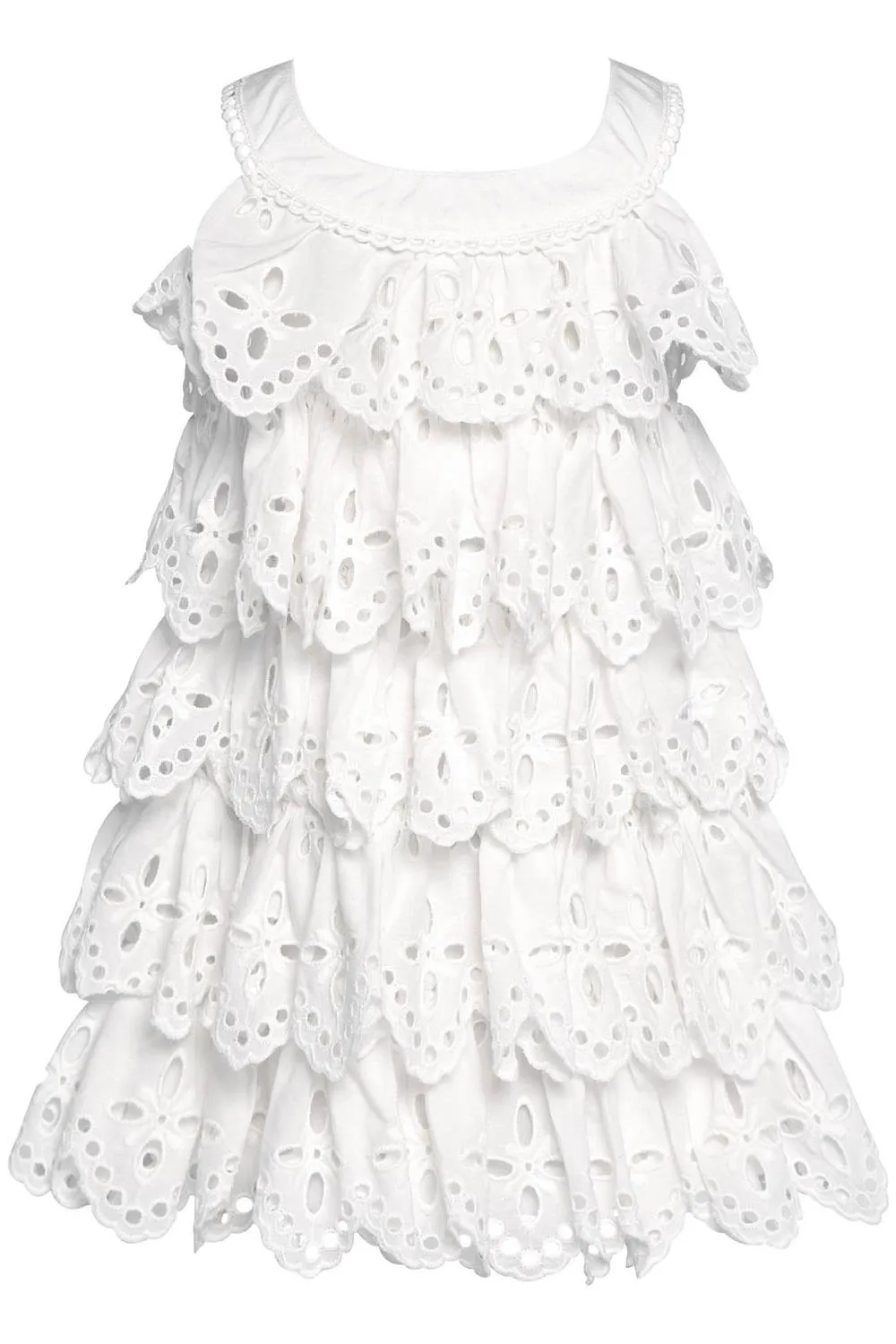 Baby Sara Eyelet Tiered Dress