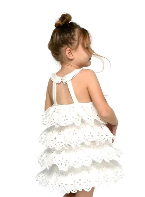 Baby Sara Eyelet Tiered Dress