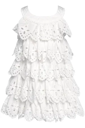 Baby Sara Eyelet Tiered Dress
