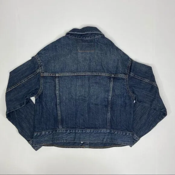 Banana Republic Oversized Denim Jacket Size XXS Petite