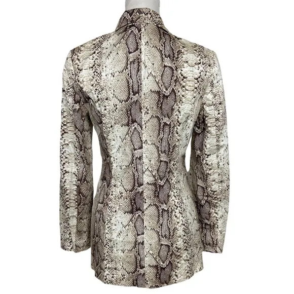 BAR lll Snake Print Blazer Women’s Double Breasted Blazer Size Small