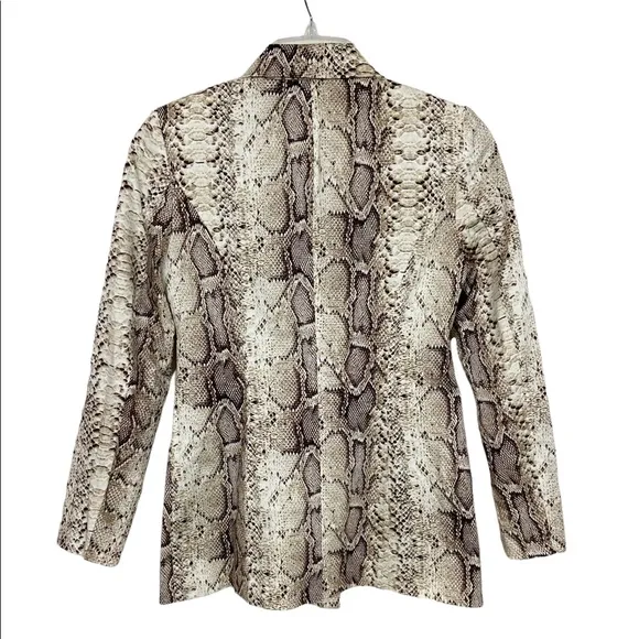 BAR lll Snake Print Blazer Women’s Double Breasted Blazer Size Small