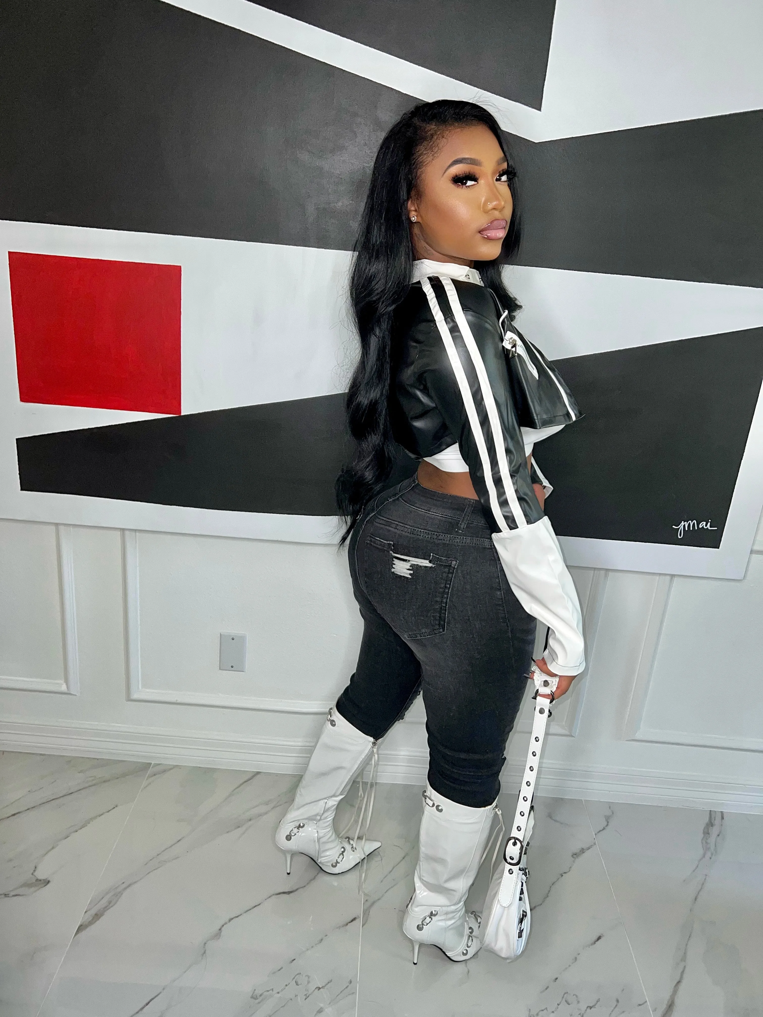 Biker girl jacket