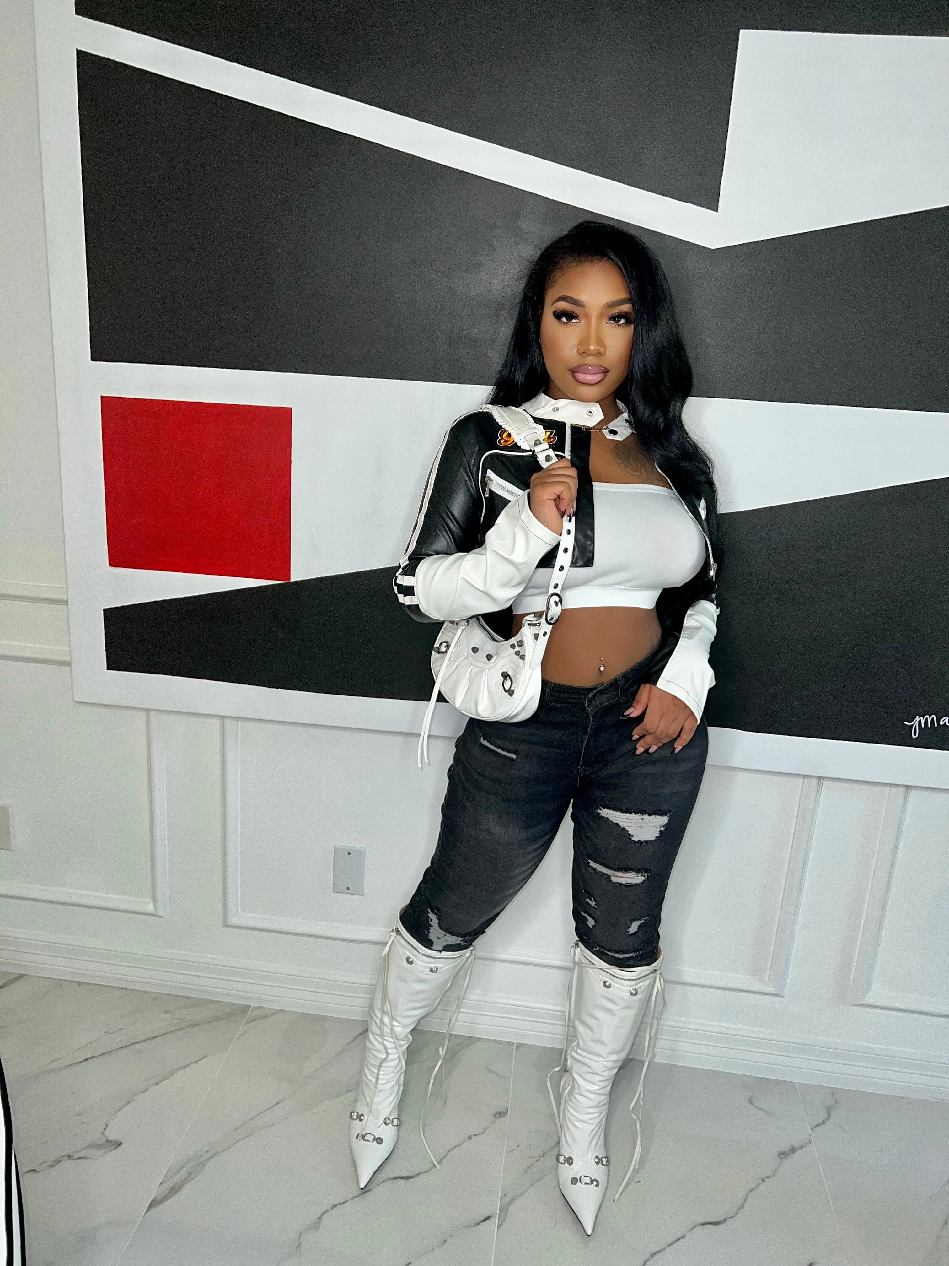 Biker girl jacket