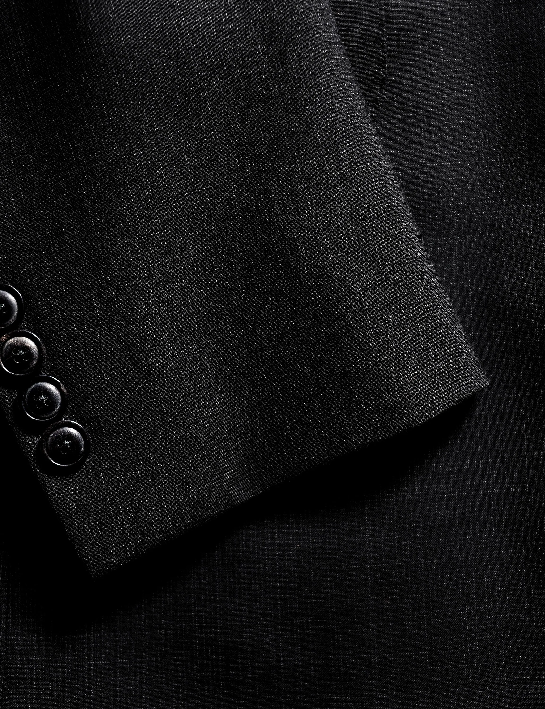 BKT50 Tailored Jacket in Super 130s Plainweave - Black Dusk