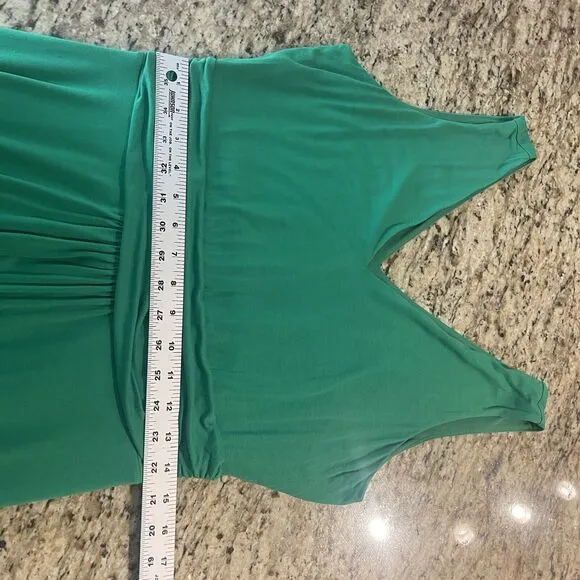 Boden Stretch Jersey Sleeveless Maxi Kelly Green Dress Size 10R