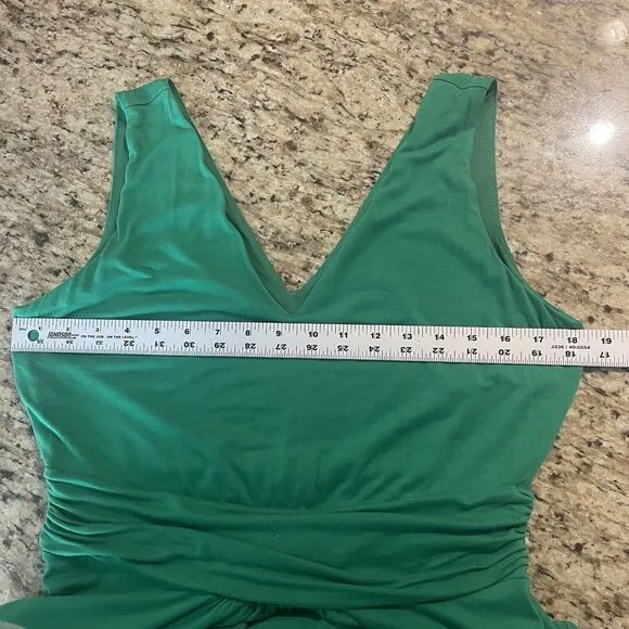 Boden Stretch Jersey Sleeveless Maxi Kelly Green Dress Size 10R