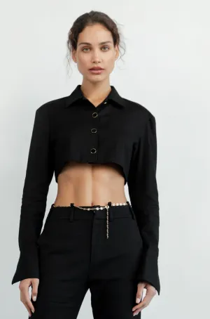 BORDEAUX CROPPED JACKET