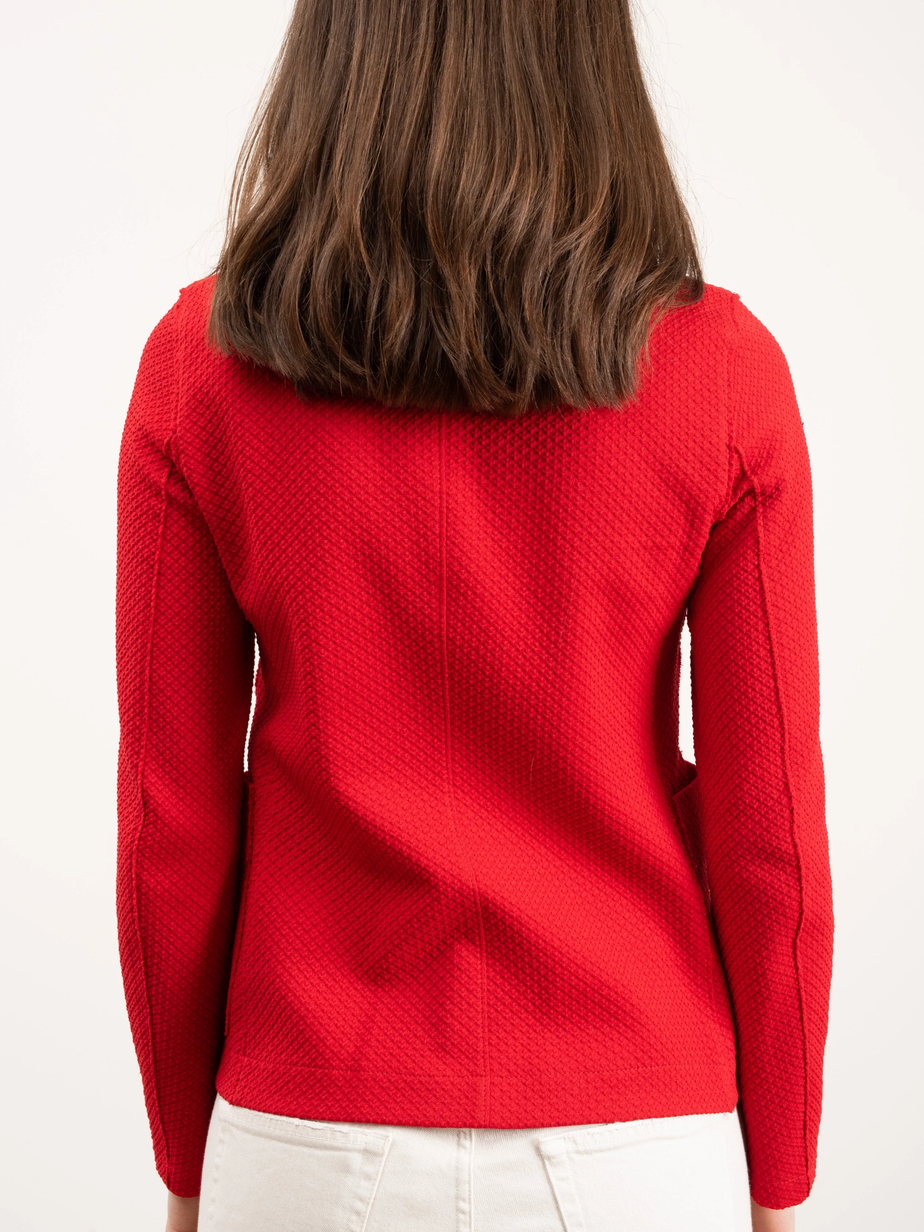 boyfriend jacket - red