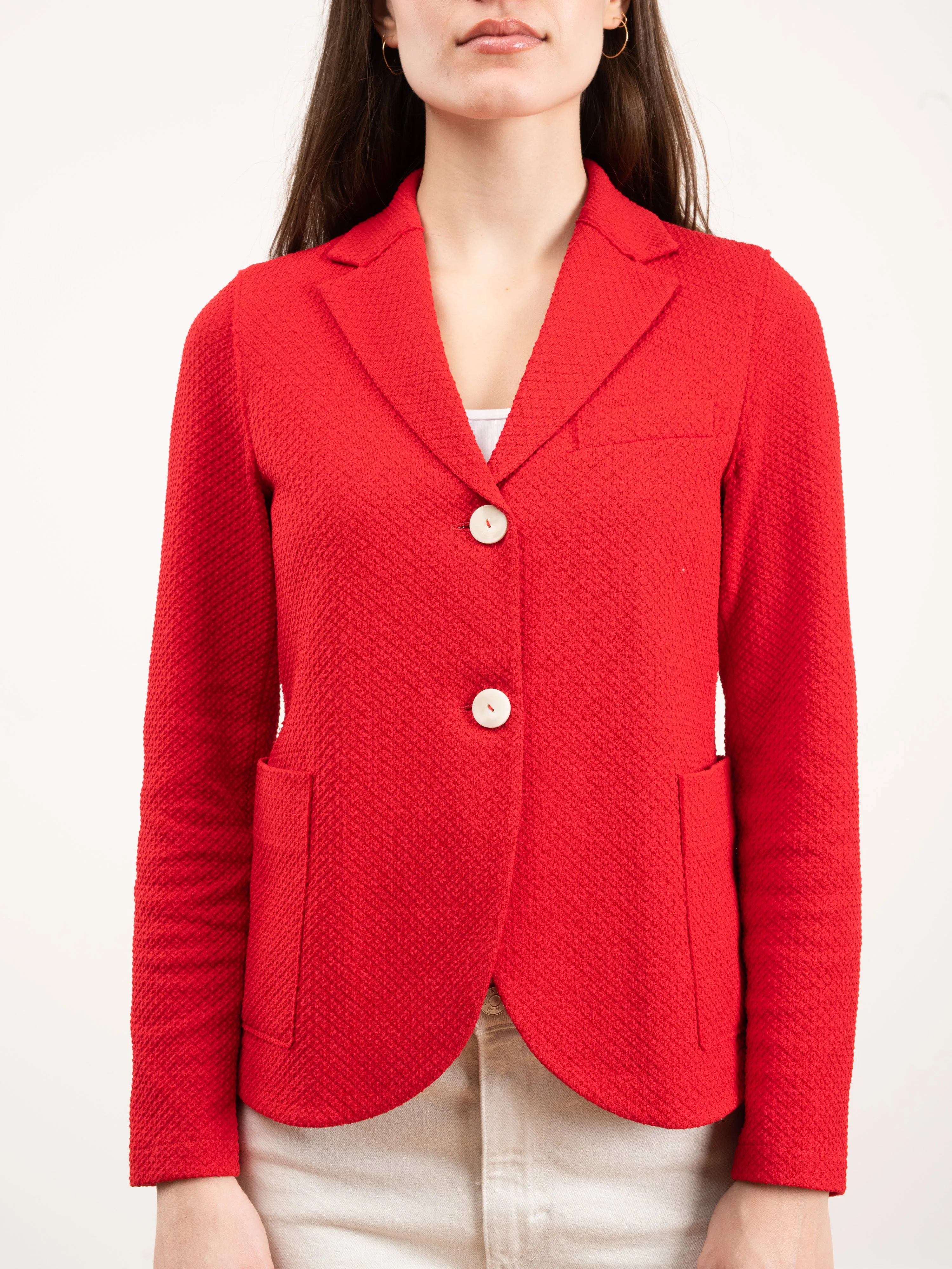 boyfriend jacket - red