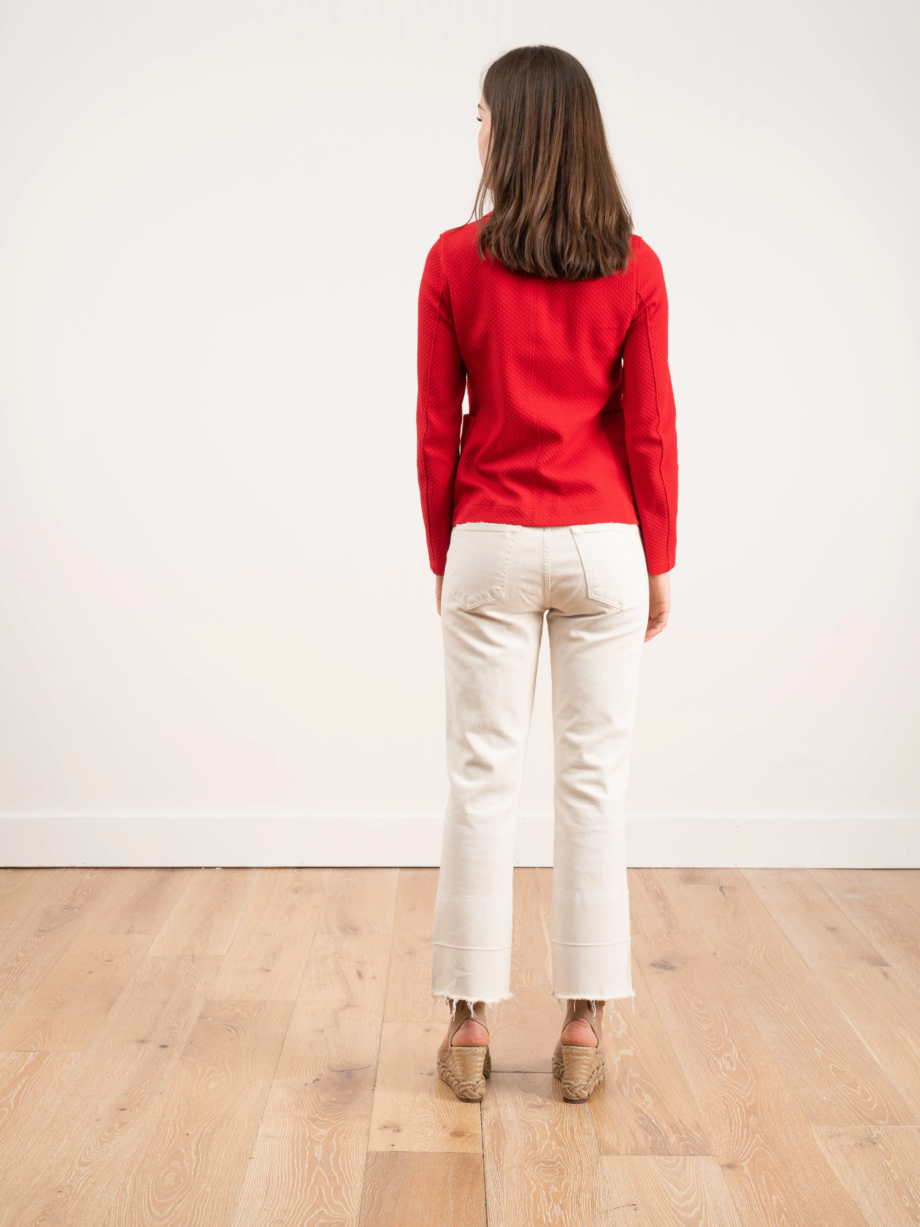 boyfriend jacket - red