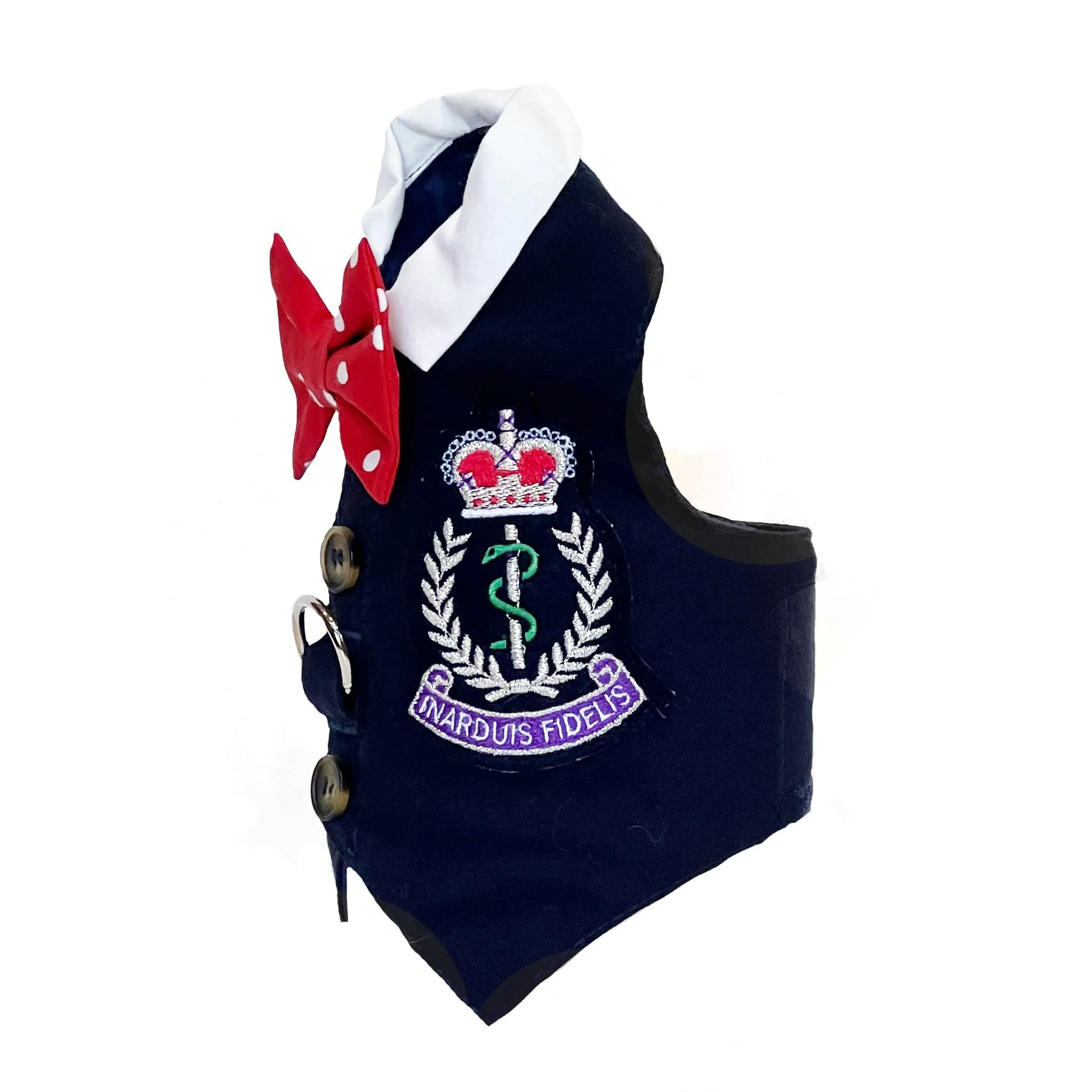 Boy's Crested Vest With Built In Dog Harness