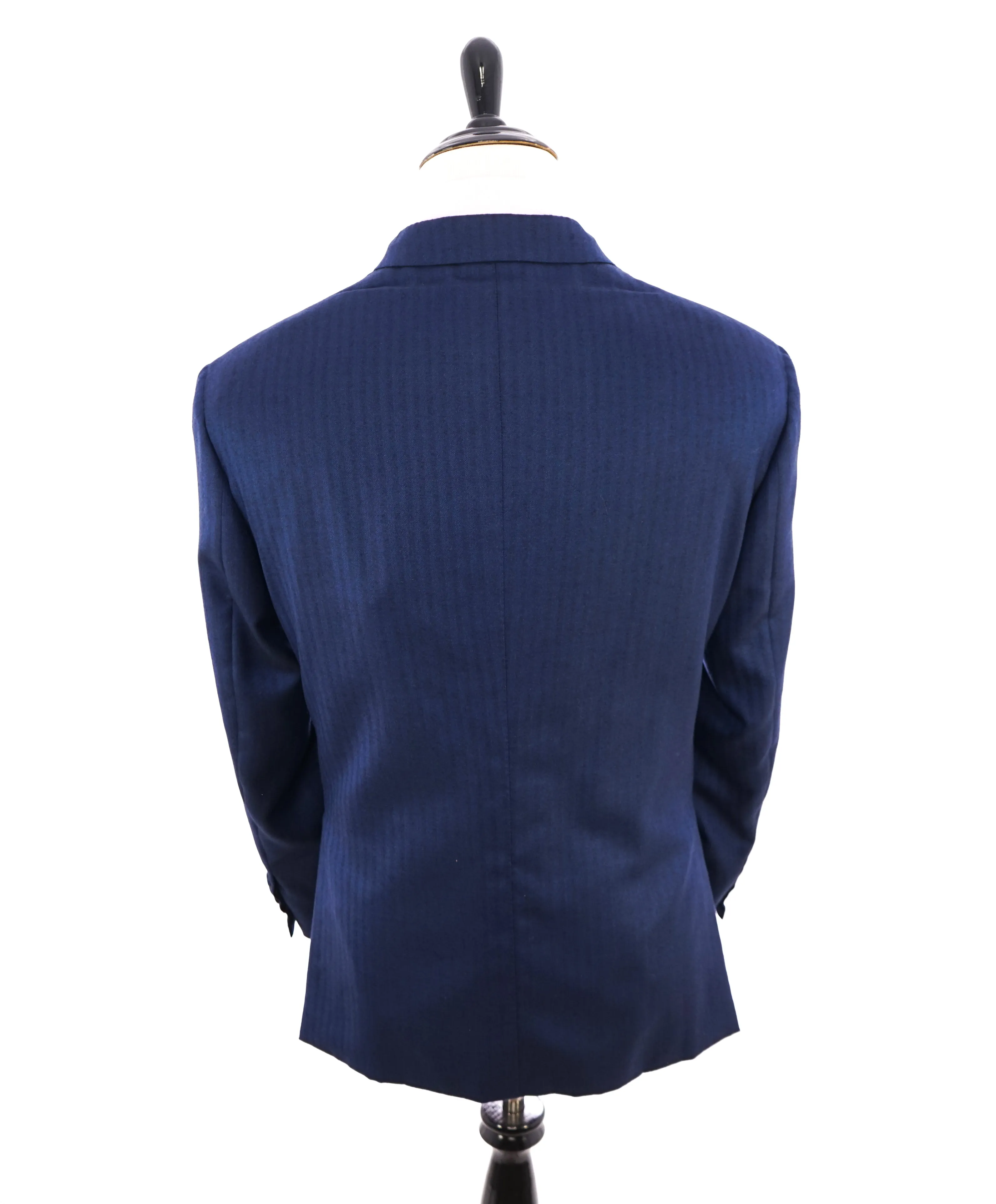 BRIONI - RARE Royal Blue Herringbone Wool/Silk Blazer Made In Italy - 46S